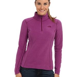 The North Face 3/4 zip lightweight fleece pullover